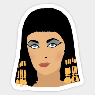 Elizabeth Taylor as Cleopatra Sticker